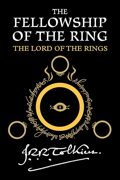 The Fellowship of the Ring cover with the One Ring and its inscription